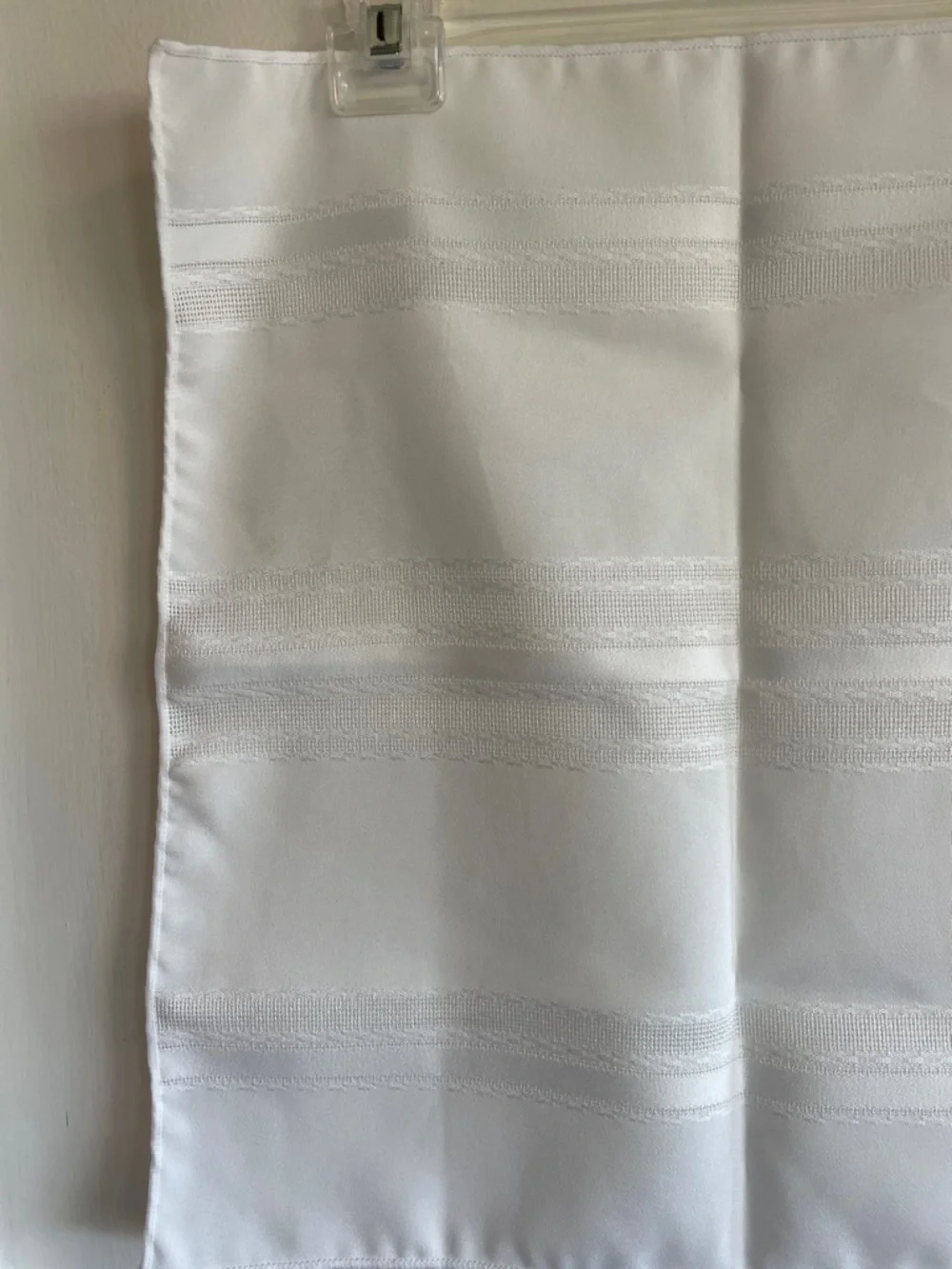 VINTAGE Set of White Hemstitched Cloth Napkins (6)